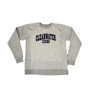 Shark Tee The Perfect Sweatshirt Adult LG Gray Clearwater Beach Florida Spring